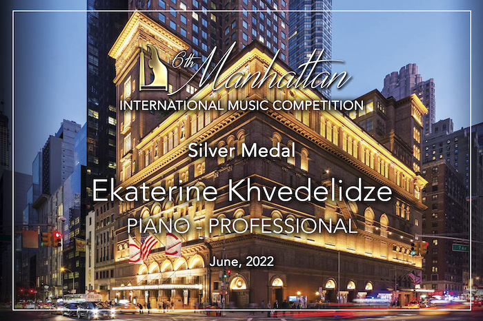 6° Concorso Internazionale di Musica di Manhattan - Ekaterine Khvedelidze